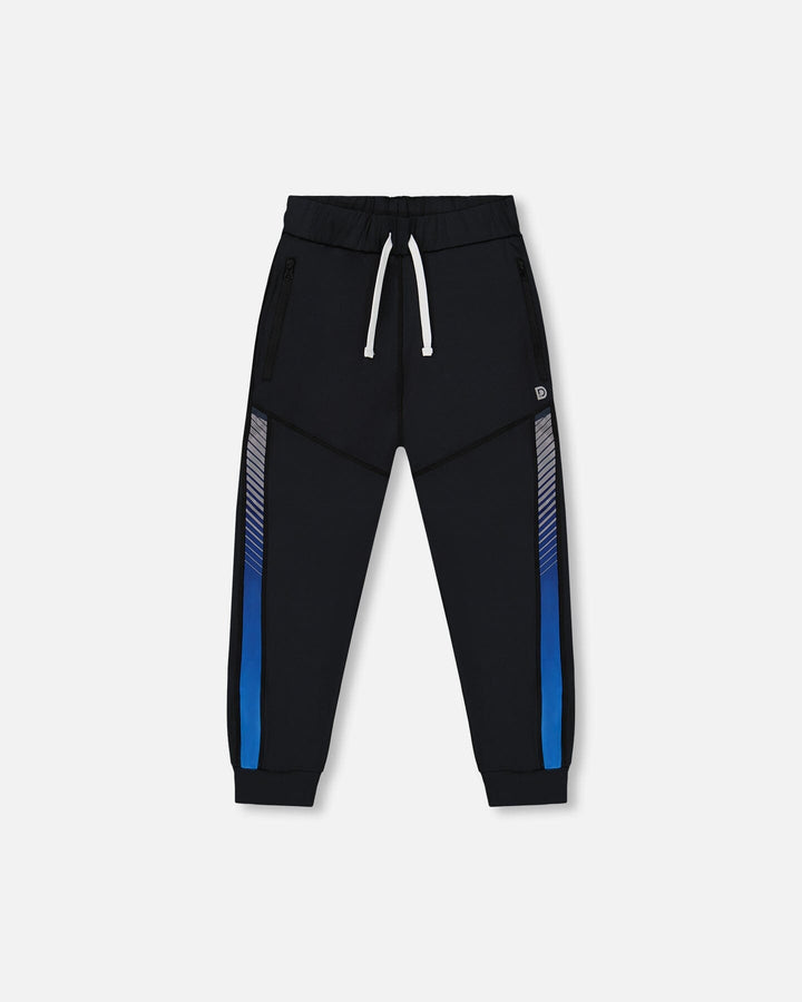 Athletic Pants Blue And Black Deux par Deux
