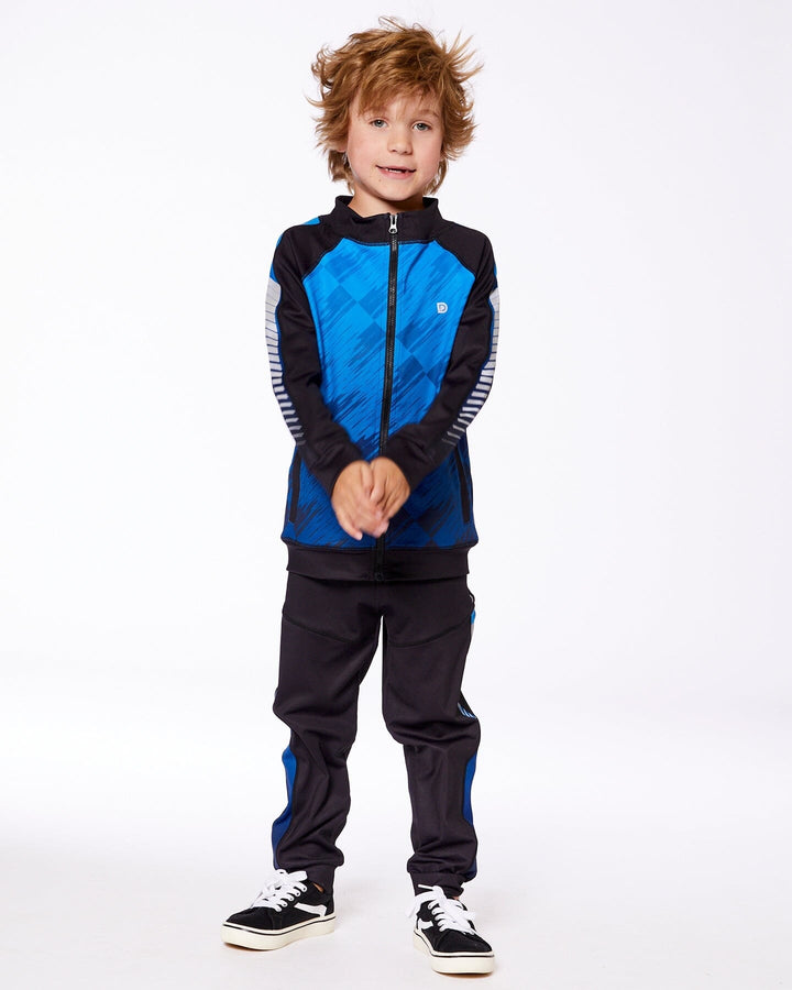 Athletic Pants Blue And Black Deux par Deux