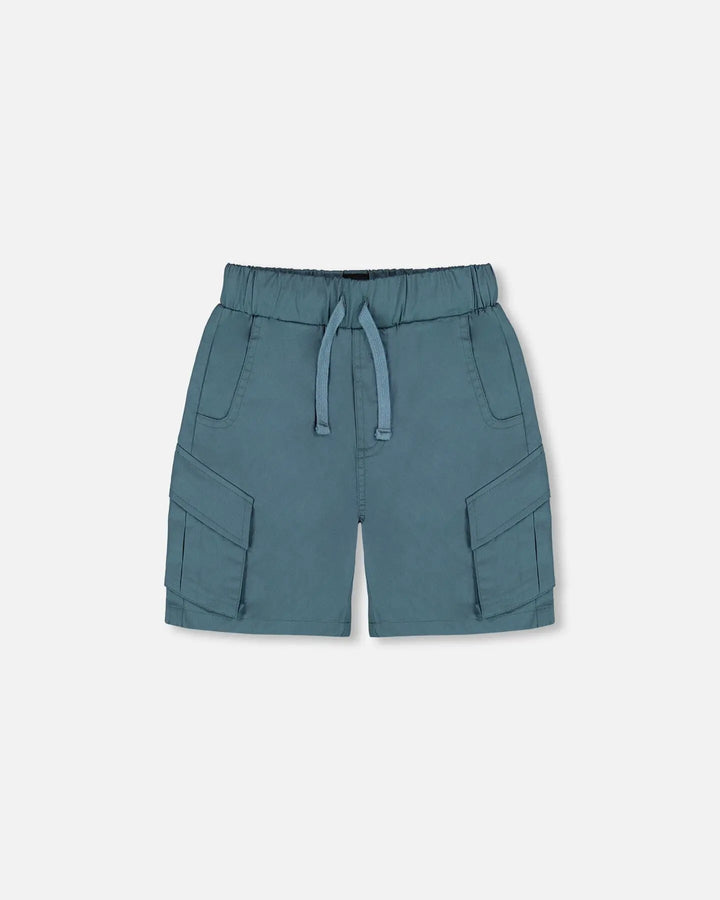 Parachute Cargo Pocket Shorts Dark Teal-0
