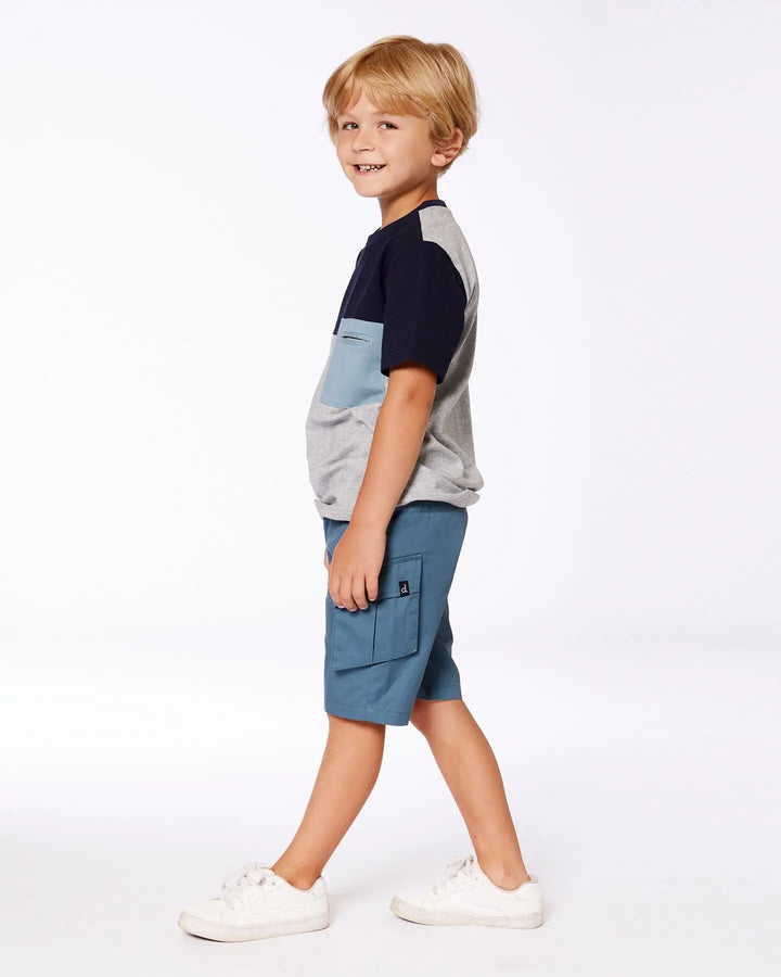 Parachute Cargo Pocket Shorts Dark Teal-1