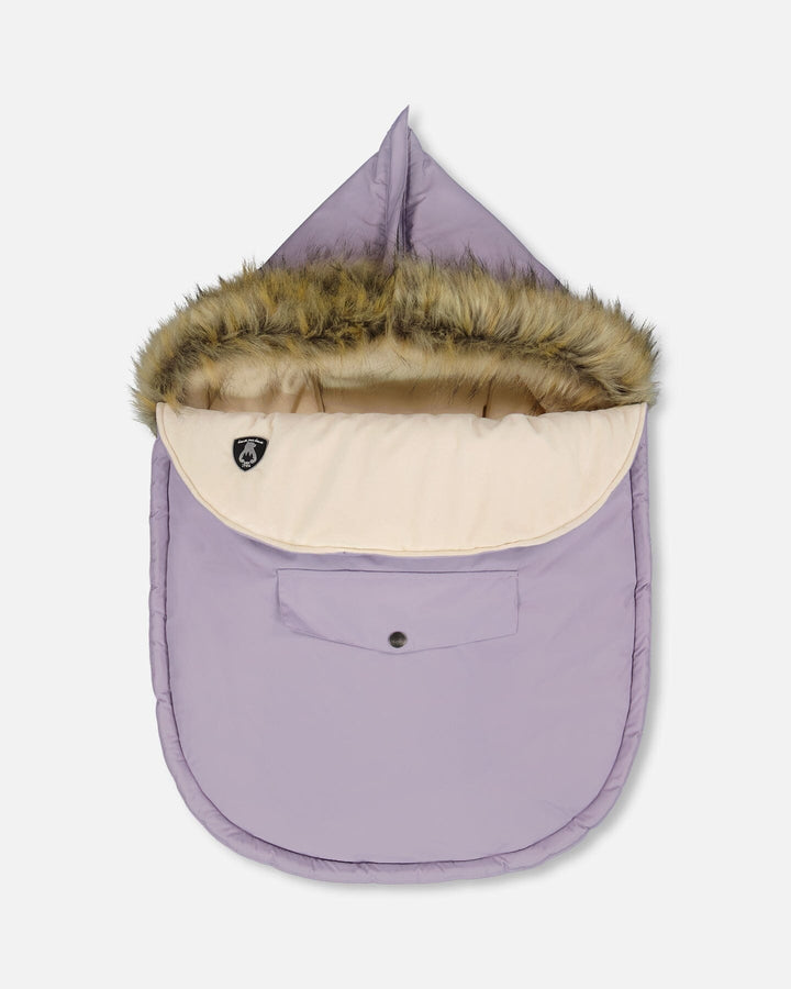 Bunting Bag Designed For Car Seat And Stroller Purple Gray Deux par Deux