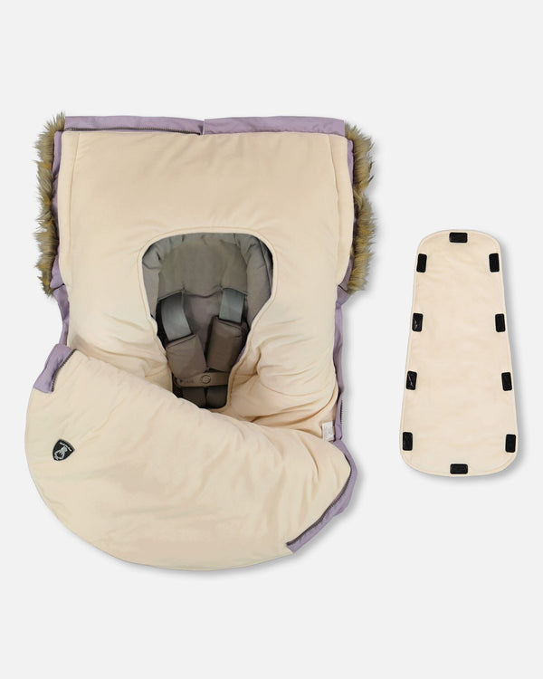 Bunting Bag Designed For Car Seat And Stroller Purple Gray Deux par Deux