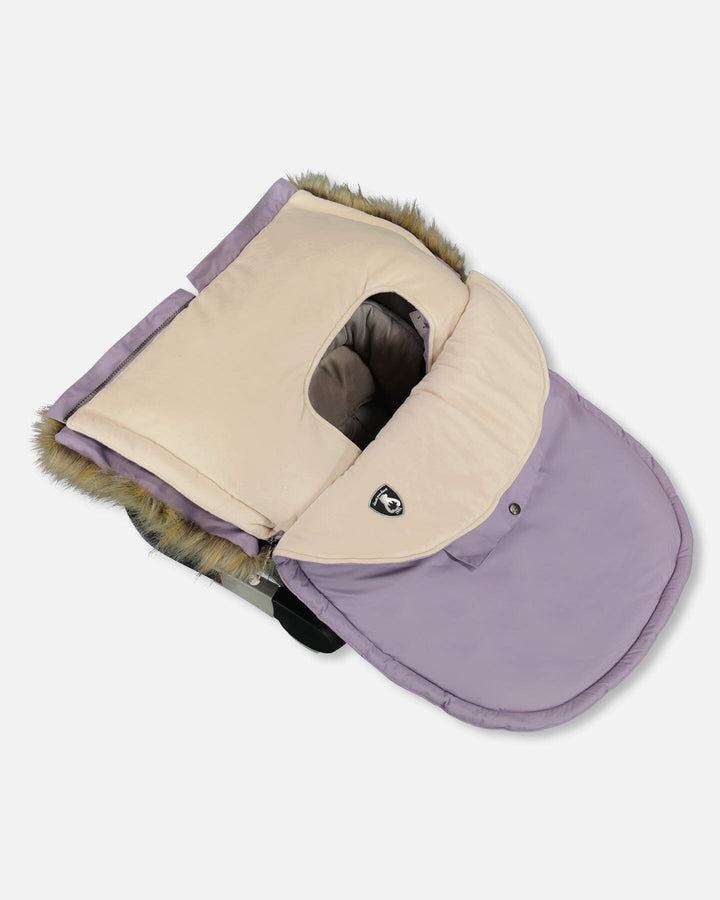 Bunting Bag Designed For Car Seat And Stroller Purple Gray Deux par Deux
