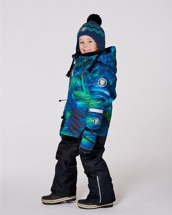Two-Piece Play Snowsuit With Printed Jacket Black Deux par Deux