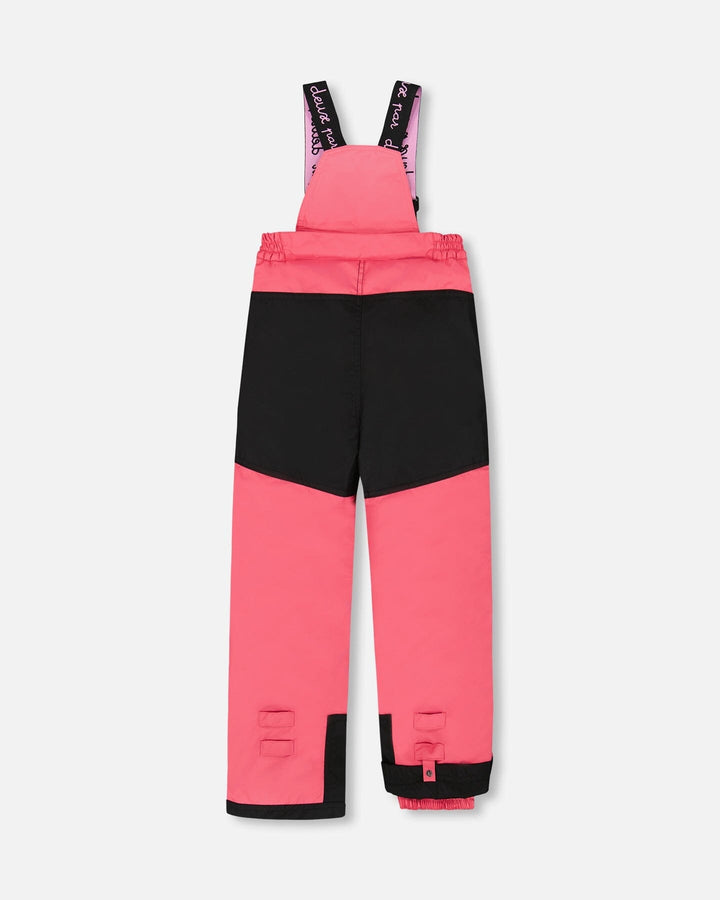 Two-Piece Play Snowsuit Flash Coral With Butterfly Print Jacket-4