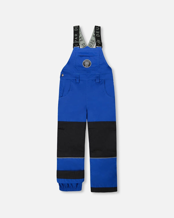 Solid Play Overall Snow Bib Blue-0