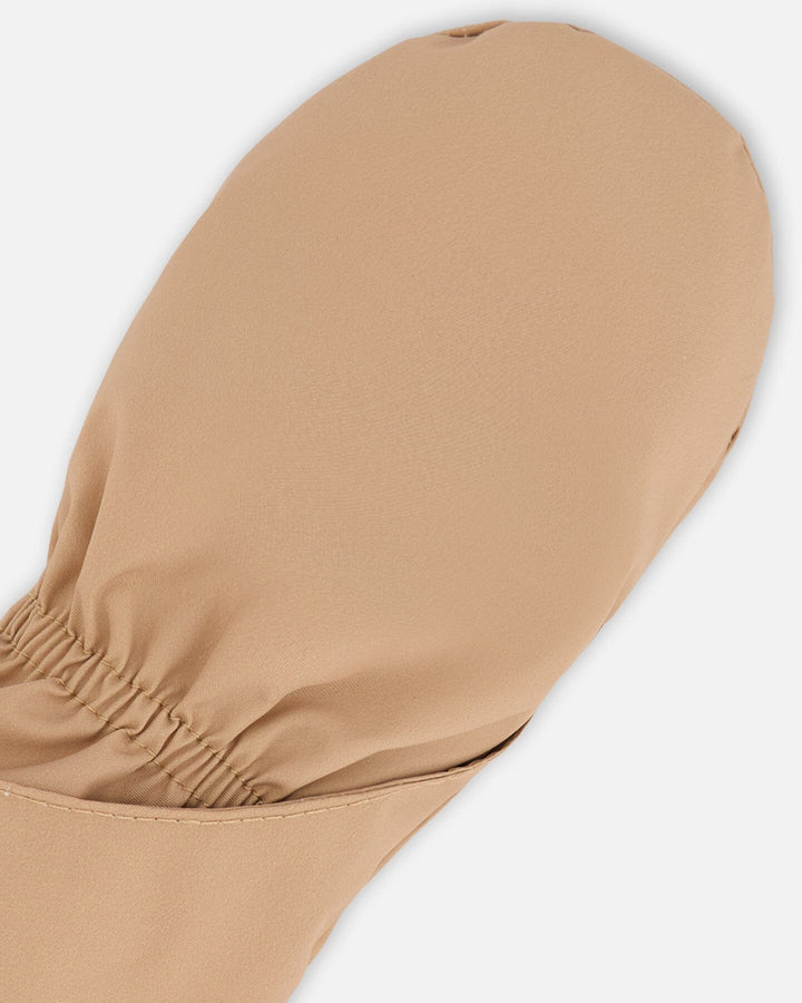 Lined Baby Mittens Chanterelle-1