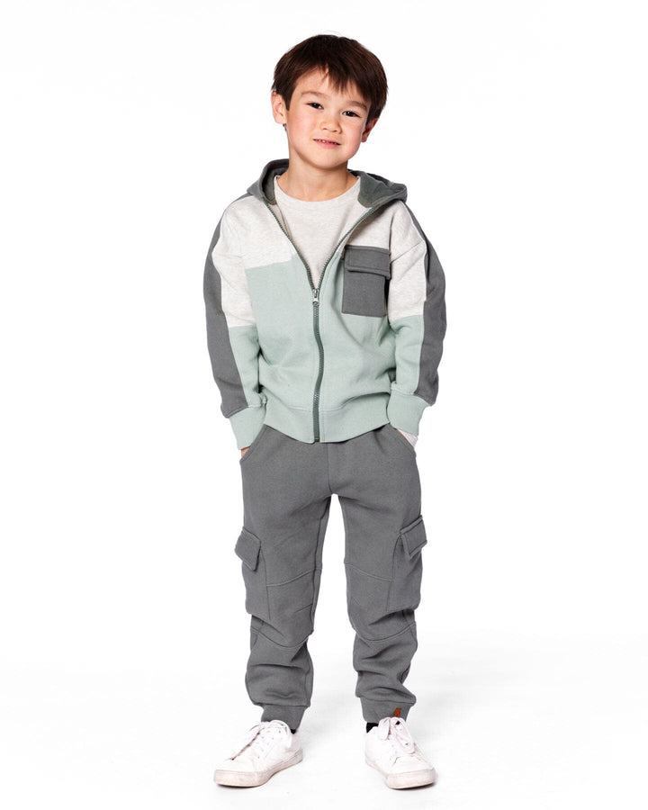 Fleece Sweatpants With Pockets Dark Gray Deux par Deux