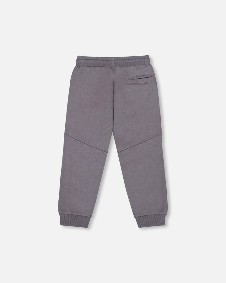 Fleece Sweatpants With Pockets Dark Gray Deux par Deux