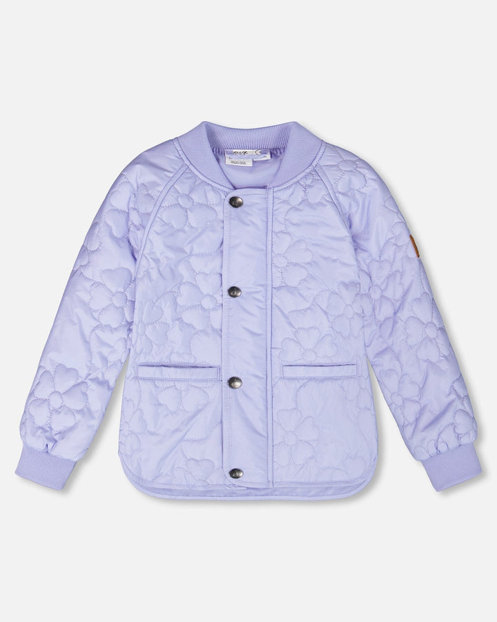 Quilted Mid-Season Jacket Lavender-0