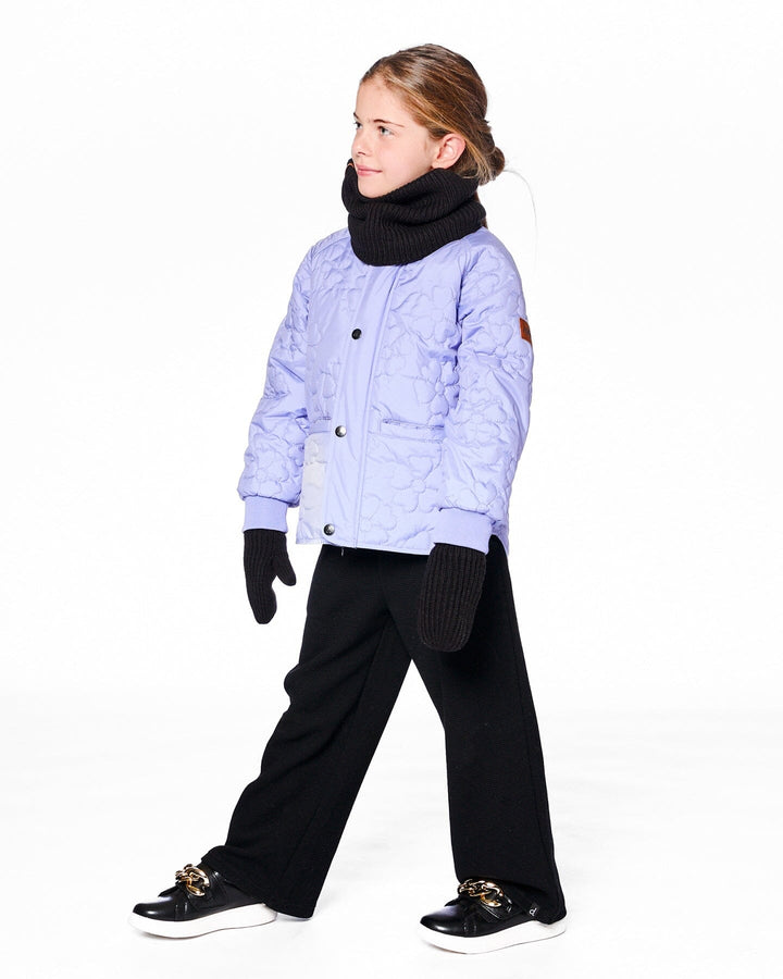 Quilted Mid-Season Jacket Lavender-1