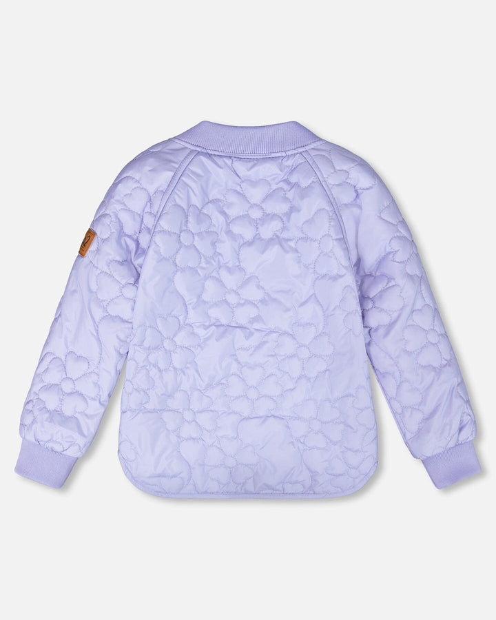Quilted Mid-Season Jacket Lavender-3