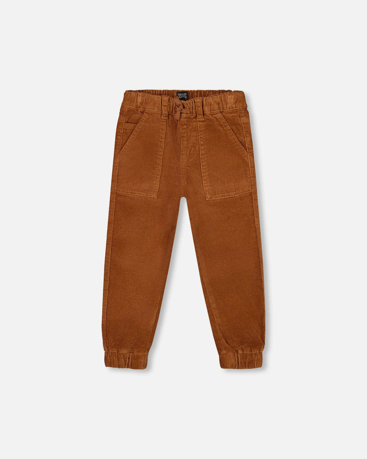 Stretch Corduroy Jogger Pants Brown Deux par Deux