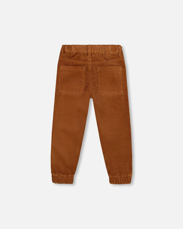 Stretch Corduroy Jogger Pants Brown Deux par Deux