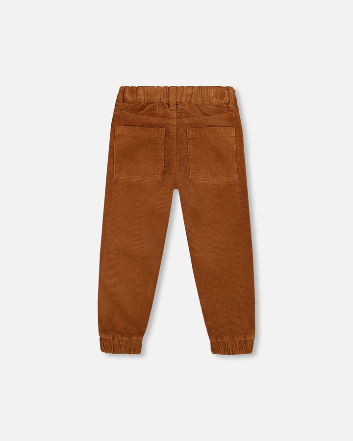 Stretch Corduroy Jogger Pants Brown Deux par Deux