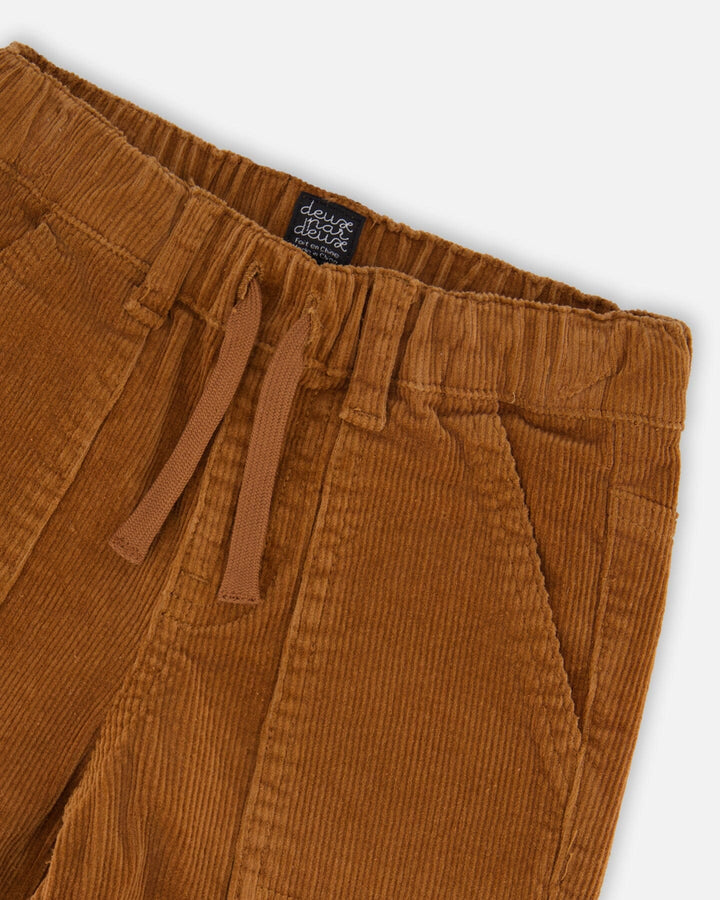 Stretch Corduroy Jogger Pants Brown Deux par Deux