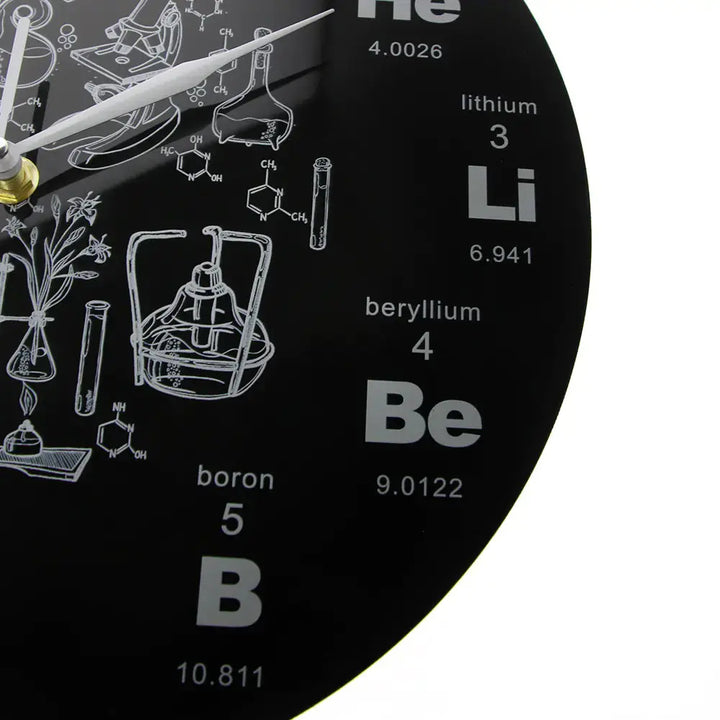 Periodic Table Wall Clock with Acrylic Design My Store