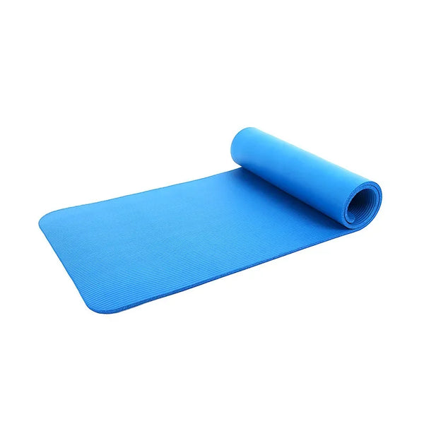 Thickened High Elastic Blue Yoga Mat-0