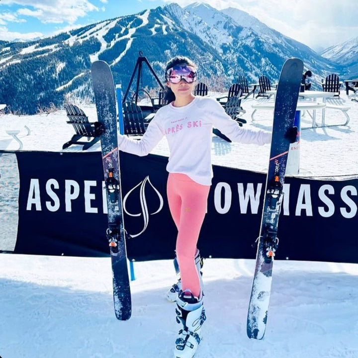 Women's Apres Crew Sweatshirt, Ballet Pink-1