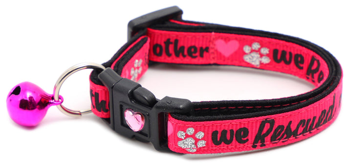 We Rescued Each Other Breakaway Cat Collar Pugs2Persians