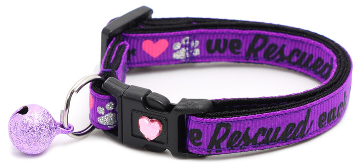 We Rescued Each Other Breakaway Cat Collar Pugs2Persians