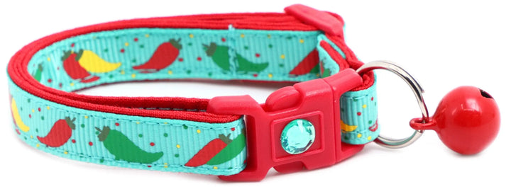 Spicy Peppers Breakaway Cat Collar Pugs2Persians