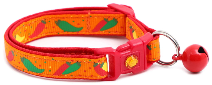 Spicy Peppers Breakaway Cat Collar Pugs2Persians