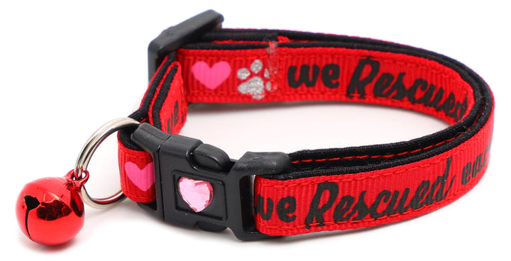 We Rescued Each Other Breakaway Cat Collar Pugs2Persians
