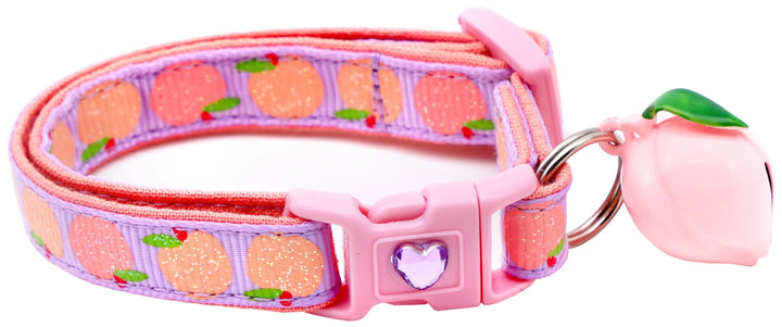 Peach Breakaway Cat Collar Pugs2Persians