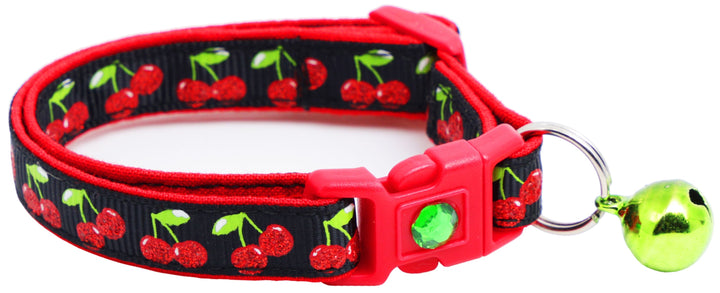 Cherries Breakaway Cat Collar Pugs2Persians
