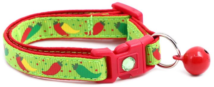 Spicy Peppers Breakaway Cat Collar Pugs2Persians