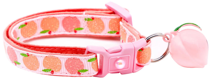 Peach Breakaway Cat Collar Pugs2Persians
