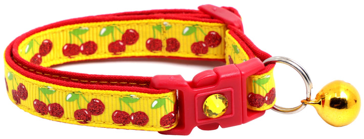Cherries Breakaway Cat Collar Pugs2Persians