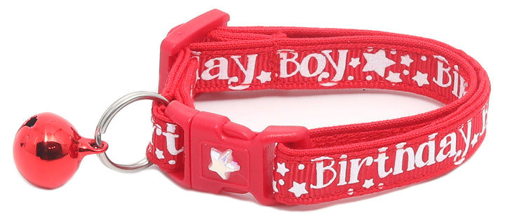 Birthday Boy Breakaway Cat Collar Pugs2Persians