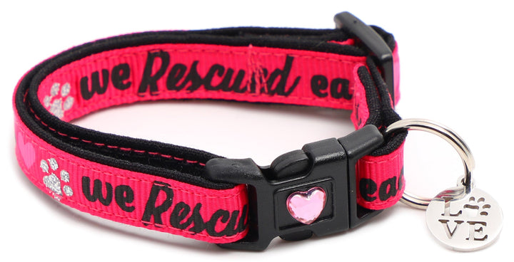 We Rescued Each Other Breakaway Cat Collar Pugs2Persians
