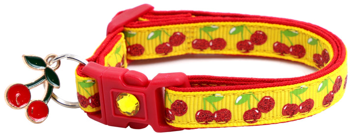 Cherries Breakaway Cat Collar Pugs2Persians