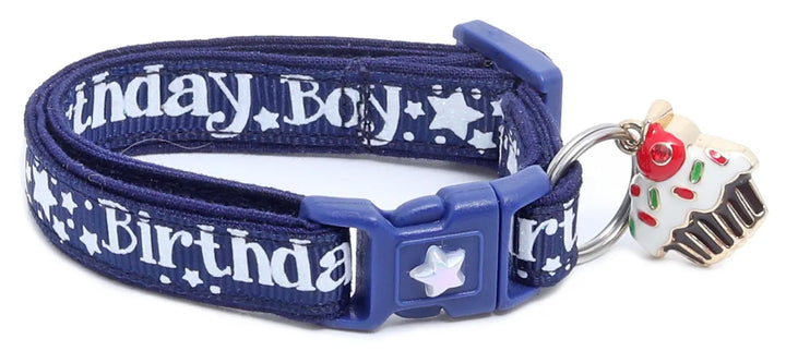 Birthday Boy Breakaway Cat Collar Pugs2Persians