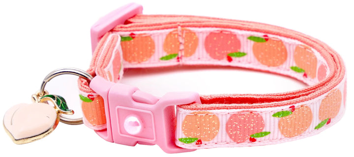 Peach Breakaway Cat Collar Pugs2Persians
