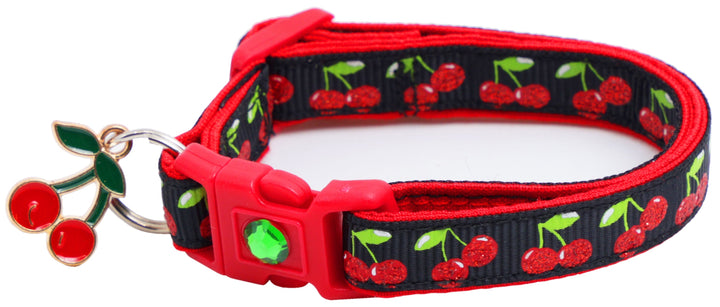 Cherries Breakaway Cat Collar Pugs2Persians