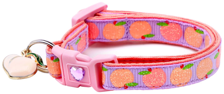 Peach Breakaway Cat Collar Pugs2Persians