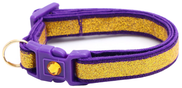 Gold Glitter Breakaway Cat Collar Pugs2Persians