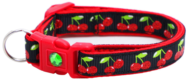 Cherries Breakaway Cat Collar Pugs2Persians
