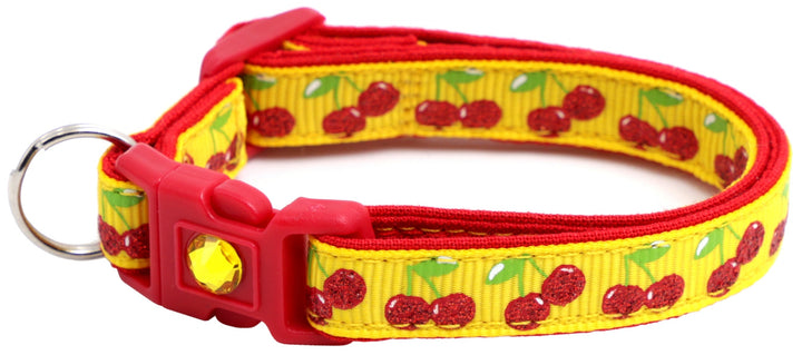 Cherries Breakaway Cat Collar Pugs2Persians
