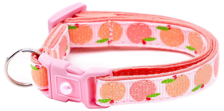 Peach Breakaway Cat Collar Pugs2Persians