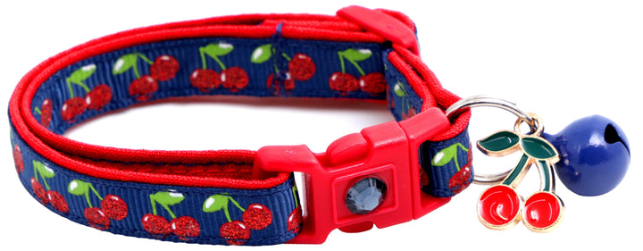 Cherries Breakaway Cat Collar Pugs2Persians
