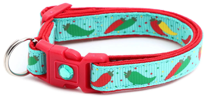 Spicy Peppers Breakaway Cat Collar Pugs2Persians