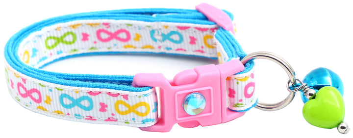 Brightly Colored Bows Cat Collar Pugs2Persians