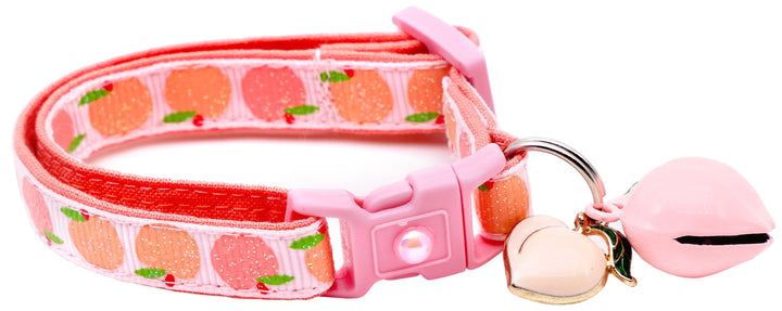 Peach Breakaway Cat Collar Pugs2Persians