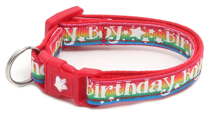 Birthday Boy Breakaway Cat Collar Pugs2Persians