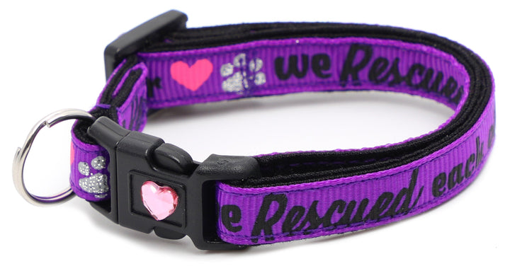 We Rescued Each Other Breakaway Cat Collar Pugs2Persians